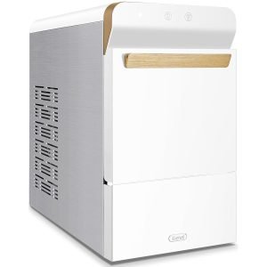 For new users only [Only ฿49.99]: Gevi V2.0 Tabletop Flake Ice Maker, Ultra-Quiet, White, Auto-Clean, Chewable Ice Cubes, Produces 38 lbs of Ice per Day, Energy Saving