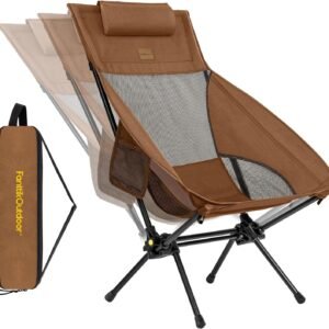 FanttikOutdoor Zeta L8 Max Camping Chair, Portable & Lightweight, Comfort-Driven Foldable Rocking Chair with Carry Bag for Camping, Hiking, Patio, Fishing, Support up to 250 lbs,